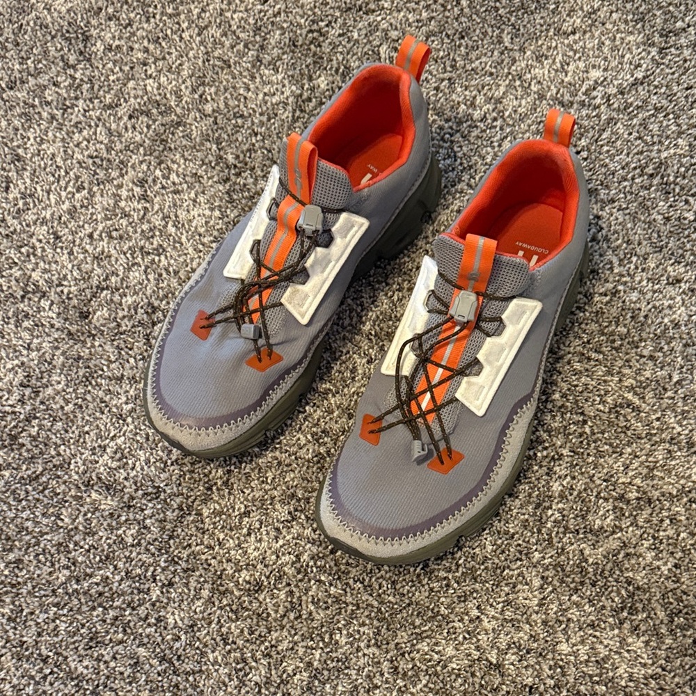 On Running Cloudaway Shoes - Gray/Orange/Purple - Size 11.5